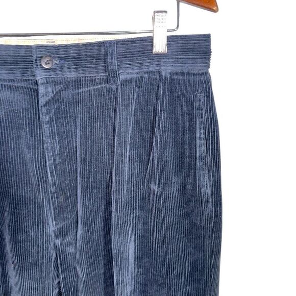 80s Polo Ralph Lauren Nautical Navy Polo Cords Size 32 - Picture 3 of 12